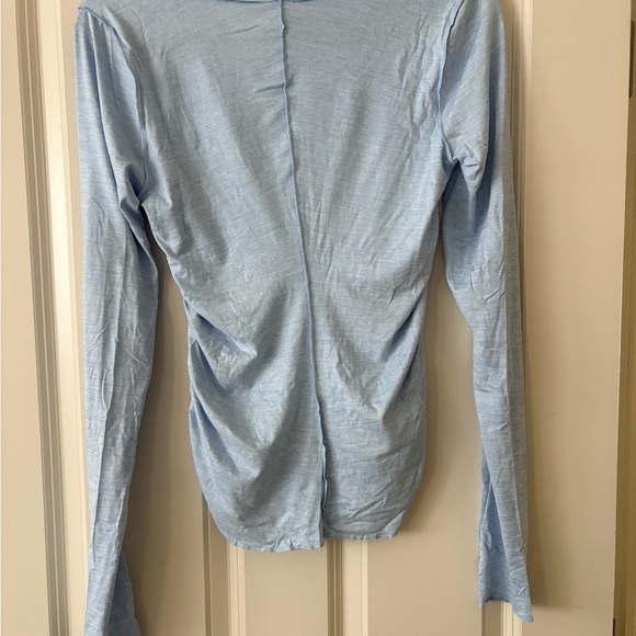 FP Movement by Free People Sky Blue Ruched Long Sleeve Top - Picture 2 of 4